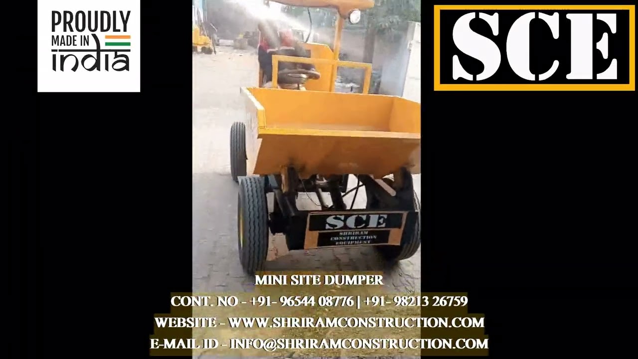 MINI SITE DUMPER | TOUGH RIDER | CONSTRUCTION TIPPER SHRIRAM