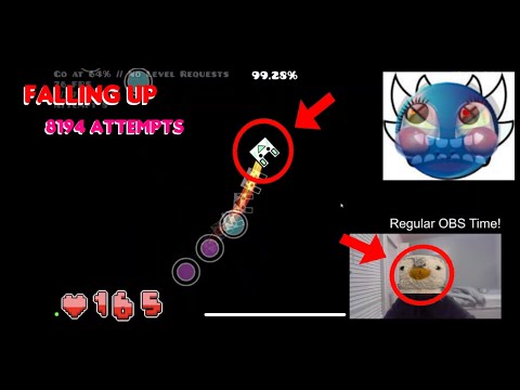 [FORMER NEW HARDEST] Falling Up by KrmaL Completed!! | Geometry Dash [75hz]