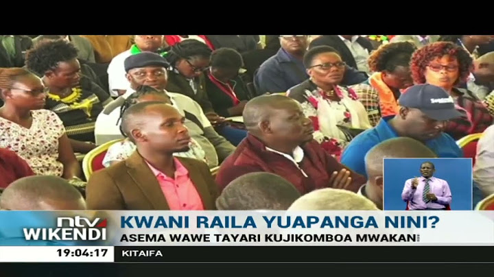 Kwani Raila yuapanga nini?
