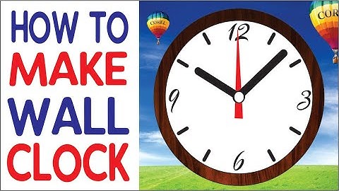 CorelDraw Tutorial | How to make Stylish Wall Clock Design in coreldraw | #bestgraphics4u