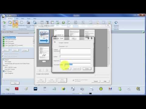 How to use PaperPort Demo Manage Folders & Scan Double Sided Documents ADF & Straighten Generate PDF