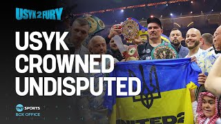 POST-FIGHT SCENES 👀 The Moment Oleksandr Usyk Beat Tyson Fury via To become Undisputed 🏆 #UsykFury2