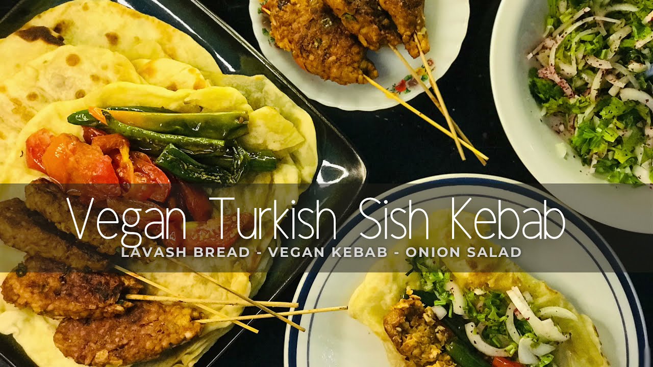 Vegan Turkish Sish Kebab || Vegan Kebab and Onion Salad