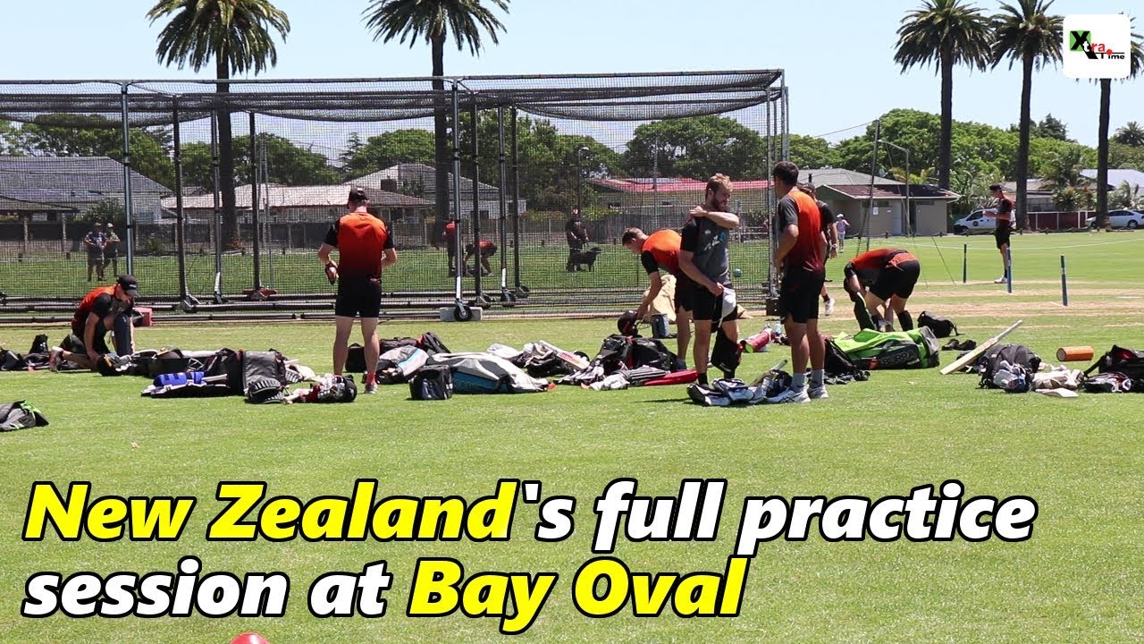 Watch: New Zealand's full practice session ahead of the 3rd ODI at Bay Oval | New Zealand vs India