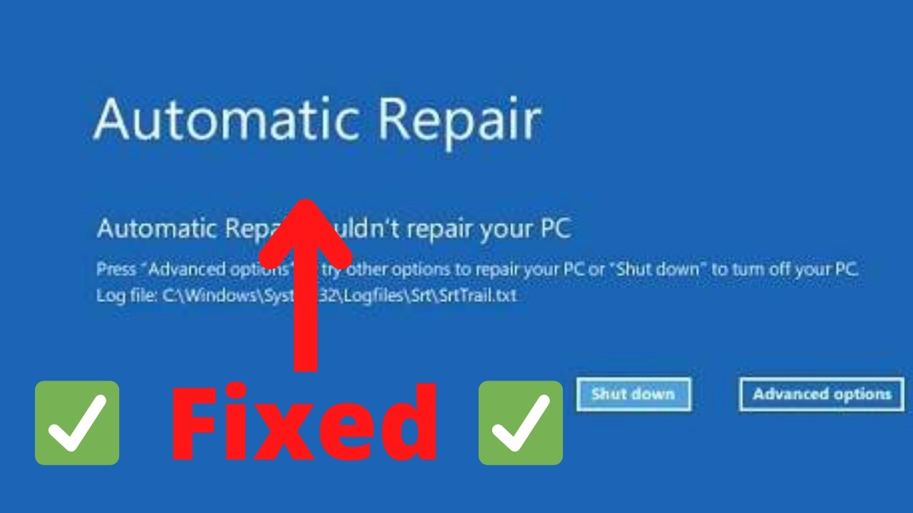Automatic Repair Couldn't Repair Your PC Windows 10 in Hindi | Windows