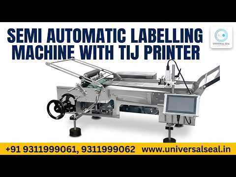 1 Machine, 2 Kaam! ⚡ Smart Semi-Automatic Labelling + TIJ Batch Coding Printer Setup