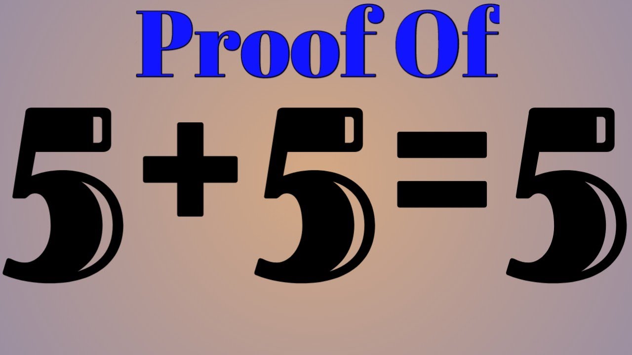 Proof Of 5+5=5 || Prove That 5+5=5🔥|| Funny Math Proof || Titli Experiment || 