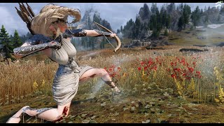 【SkyrimSE】Power Shot test ( Bow Charge Plus )【Skyrim Special Edition】