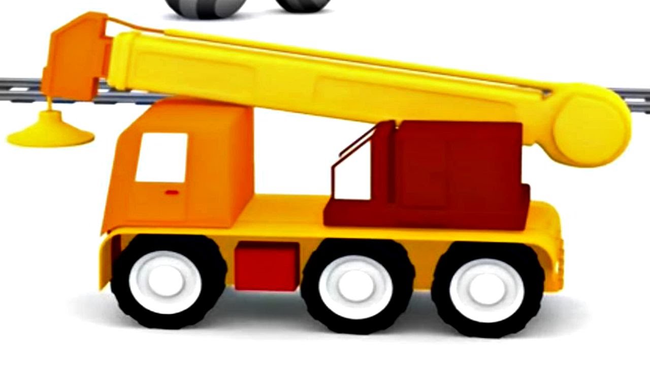 Lehrreicher Zeichentrickfilm Die 4 Kleinen Autos Kran Youtube