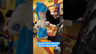 Going to build-a-bear for the new shark plushie #youtubeshorts #shorts