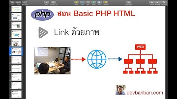 สอน PHP HTML การลิ้งค์ด้วยภาพ (How to use an image as a link in HTML) (สอนทำเว็บฟรี)