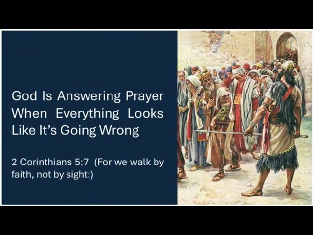 130926 | God Is Answering Prayer When Everything Looks Like It's Going Wrong | Bro Ben Gloyne