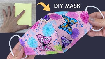 New Style! | Diy Breathable Face Mask With Filter Pocket Pattern Easily By A Hand Sewing Tutorial |