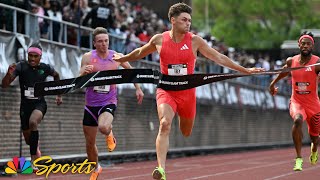 Famous Trey Cunningham secures 100m win in Philadelphia as Jamal Britt hangs on for Slam title | NBC Sports Wealth