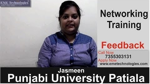 Networking Training | Punjabi University Patiala | Student Feedback | Jasmeen