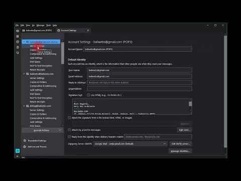 Mozilla Thunderbird to leave POP mail on the server