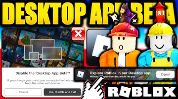 NEW DESKTOP APP BETA UPDATES & HOW TO DISABLE IT! (ROBLOX)