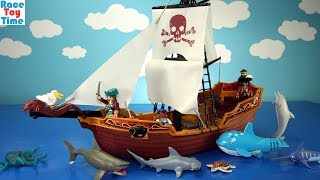 Hi kids, RaceToyTime here! Today, we are going to build and show you the Playmobil Red Serpent Pirate Ship Playset. This is a fun 