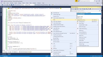 eXplore How To Use WebUserControl Form in Visual Studio 2017 - [In Hindi]