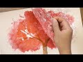 How to Paint Watercolors using Cooking Paper and Cling Film / Painting Technique #458