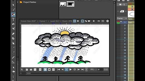 How to Animate Rainfall in Opentoonz by Eazidor
