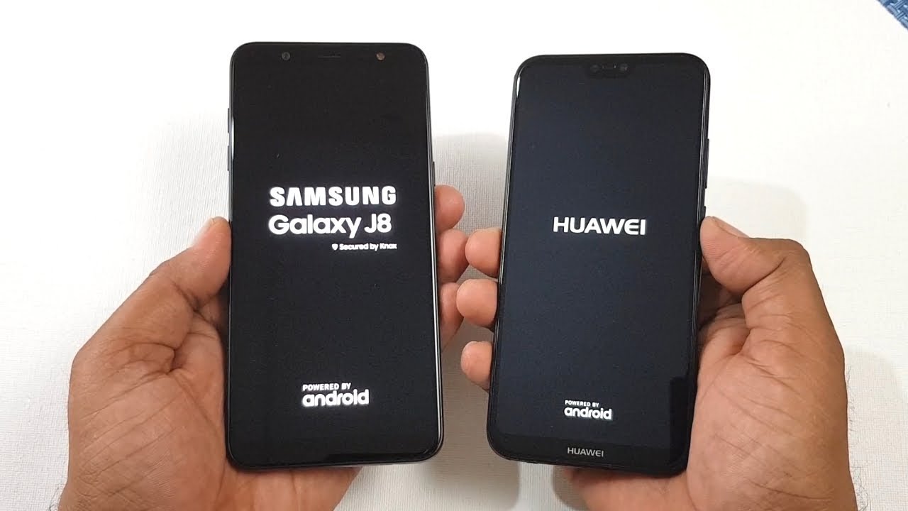 Samsung Galaxy J8 2018 y Huawei P20 Lite - ¡Prueba de velocidad!