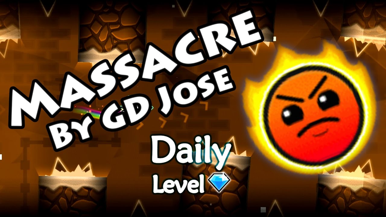 Geometry Dash - Massacre (By GD Jose) ~ Daily Level #51 [All Coins]