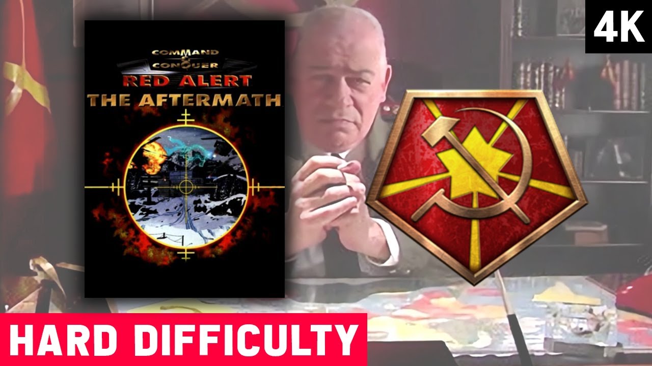 Red Alert Aftermath Remastered 4K - Soviet Mission 1: Testing Grounds - Hard Difficulty