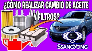 COMO REALIZAR CAMBIO DE ACEiTE CORRECTAMENTE SSANGYONG