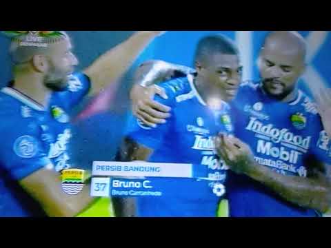 Eksekusi pinalti,gol Bruno ke gawang Persita, BRI liga1 Persib vs Persita (1-0)