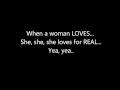 R.KELLY - WHEN A WOMAN LOVES **(LYRICS)**