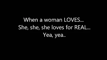 R.KELLY - WHEN A WOMAN LOVES **(LYRICS)**