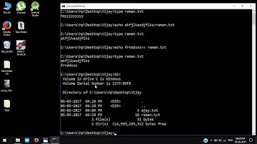 Windows Command Line Tutorial   7   Deleting and Appending to Files