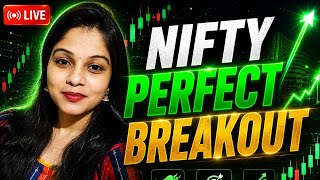 LIVE NIFTY PERFECT BREAKOUT 🔥 Big Move Incoming #shortive #nifty #Livetrading #shortsfeed