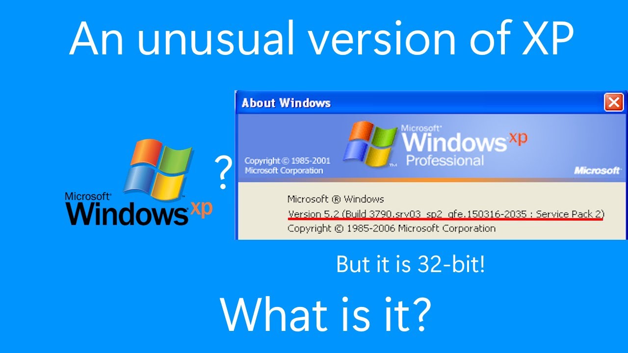 An unusual version of Windows XP - YouTube