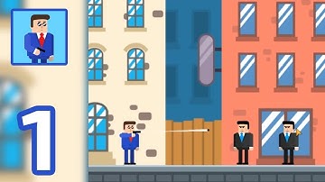 Mr Bullet Spy Puzzles‏ - Gameplay Walkthrough Part 1 (IOS ,ANDROID)