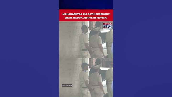 Maharashtra CM Oath-Ceremony: Shah & Nadda Reaches Mumbai For Fadnavis Swearing-In Ceremony #shorts