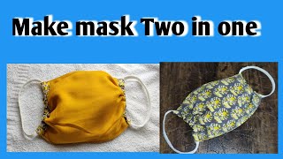 ( new style) face mask sewing tutorial || make fabric face mask at home || Diy cloth face mask