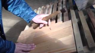 竹釘打ち。 圓教寺新緑まつり