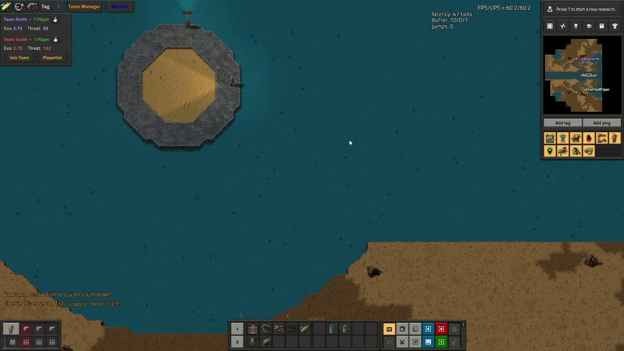 Factorio Biterbatles Jackazzm vs PiedPiper R1