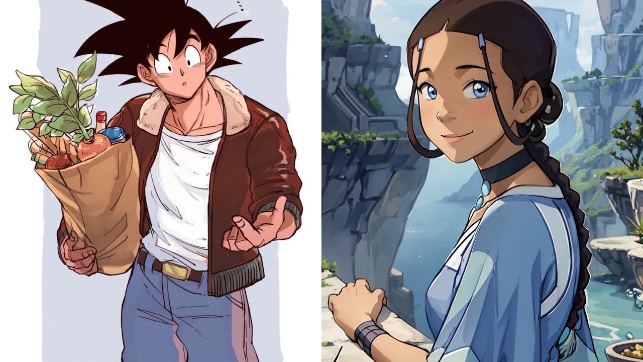 What if Goku was raised in the Avatar: The Last Airbender world | Goku x Katara | Part 2