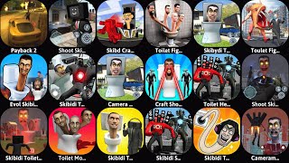 Payback 2, Shoot Skibd Toilet Survival.io, Toilet Shooter FPS: Mafia City, Cameraman vs Bop Dop Yes screenshot 1