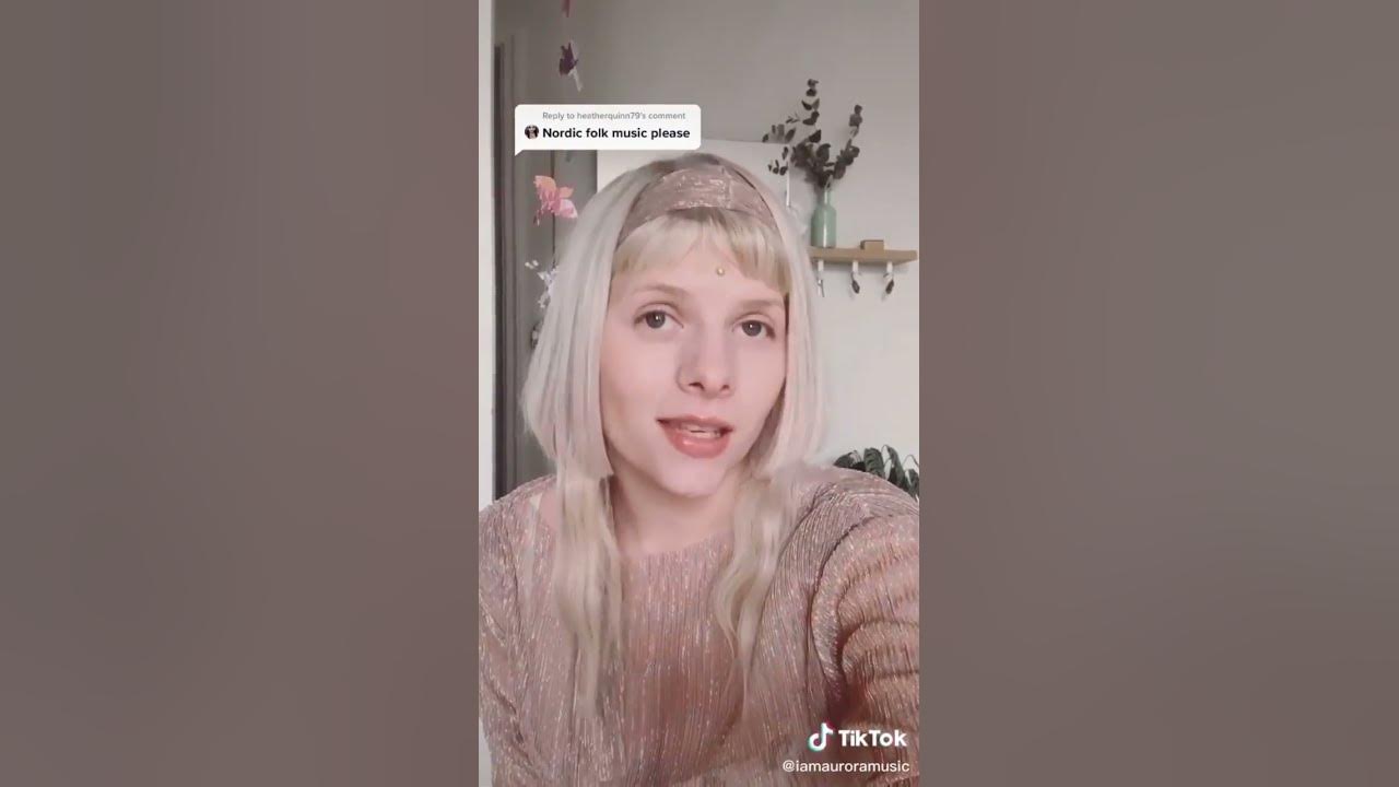 Aurora sings Nordic folk music & duets herself