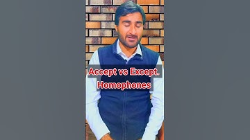 Accept vs Except Difference #Homophones  #Shorts #English #vocabulary #learnenglish