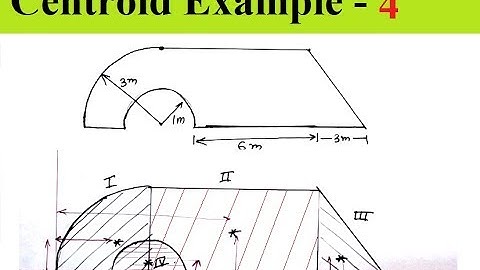 L4.5 Centroid || Problem #4| Centroid of complex shape || Engineering Mechanisc|| First Year student