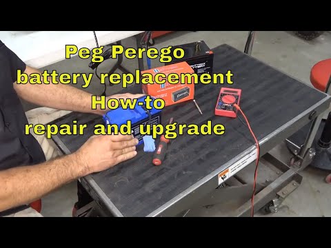 Peg Perego Battery Repair How To Replace A Dead Battery Youtube