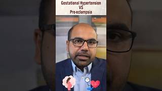 Difference between Preeclampsia and Gestational hypertension.  #ckd #kidneydisease #preeclampsia
