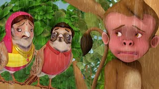 The Sparrow and the Shivering Monkey Kahaniya | Hindi Stories for Kids | Infobells