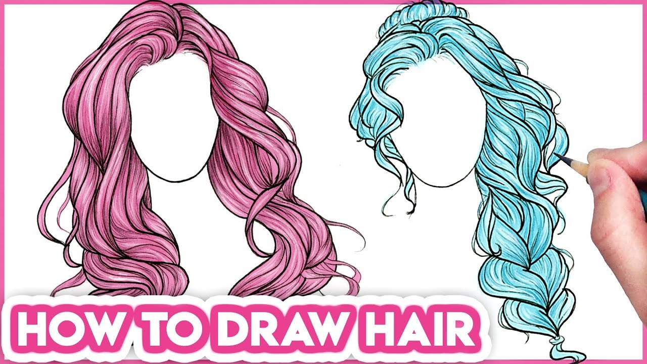 How to Draw Hair for Beginners  Drawing Tutorial Step by 