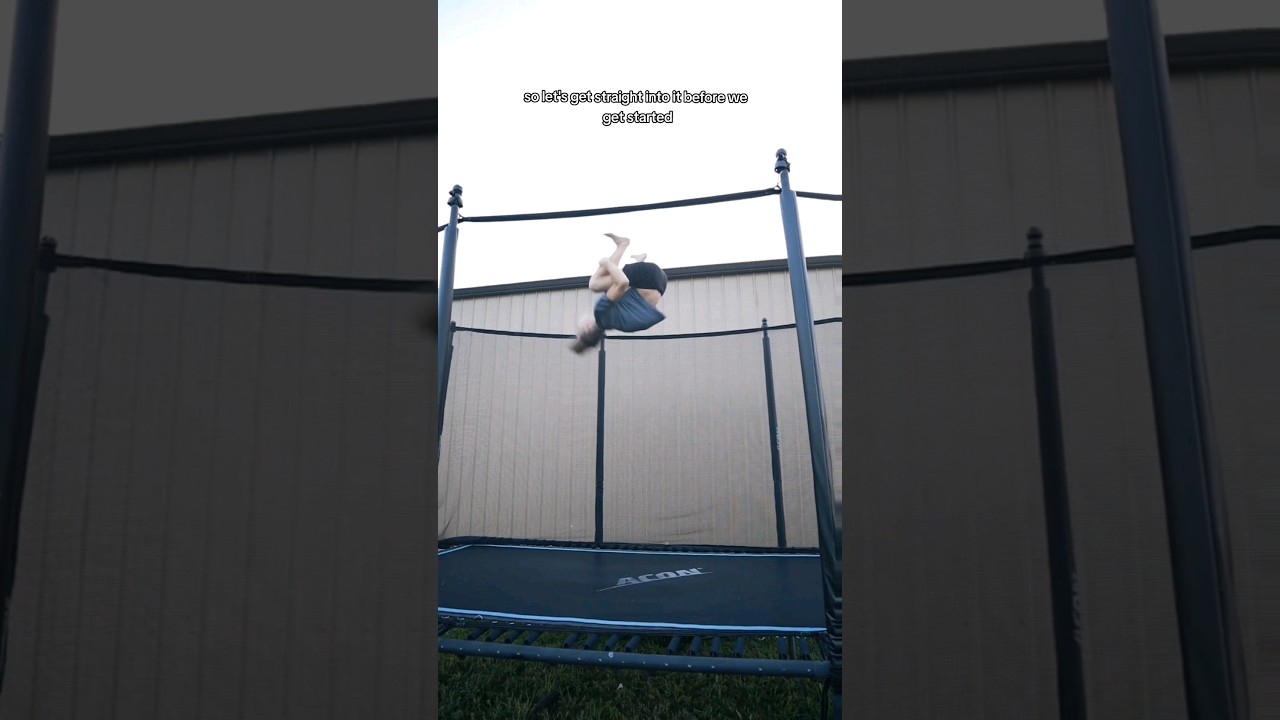 Double Backflip Tutorial😁👍 